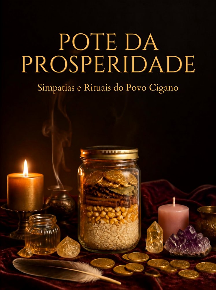 Capa do e-book Pote da Prosperidade & Simpatias do Povo Cigano